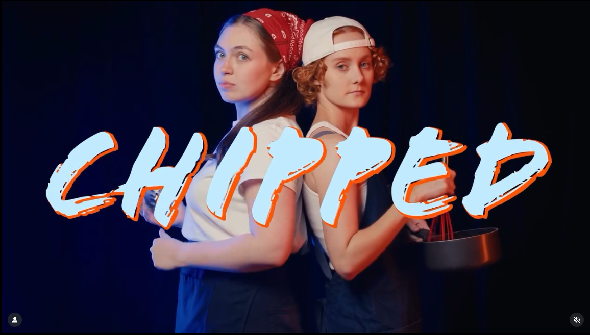 Chipped poster or still