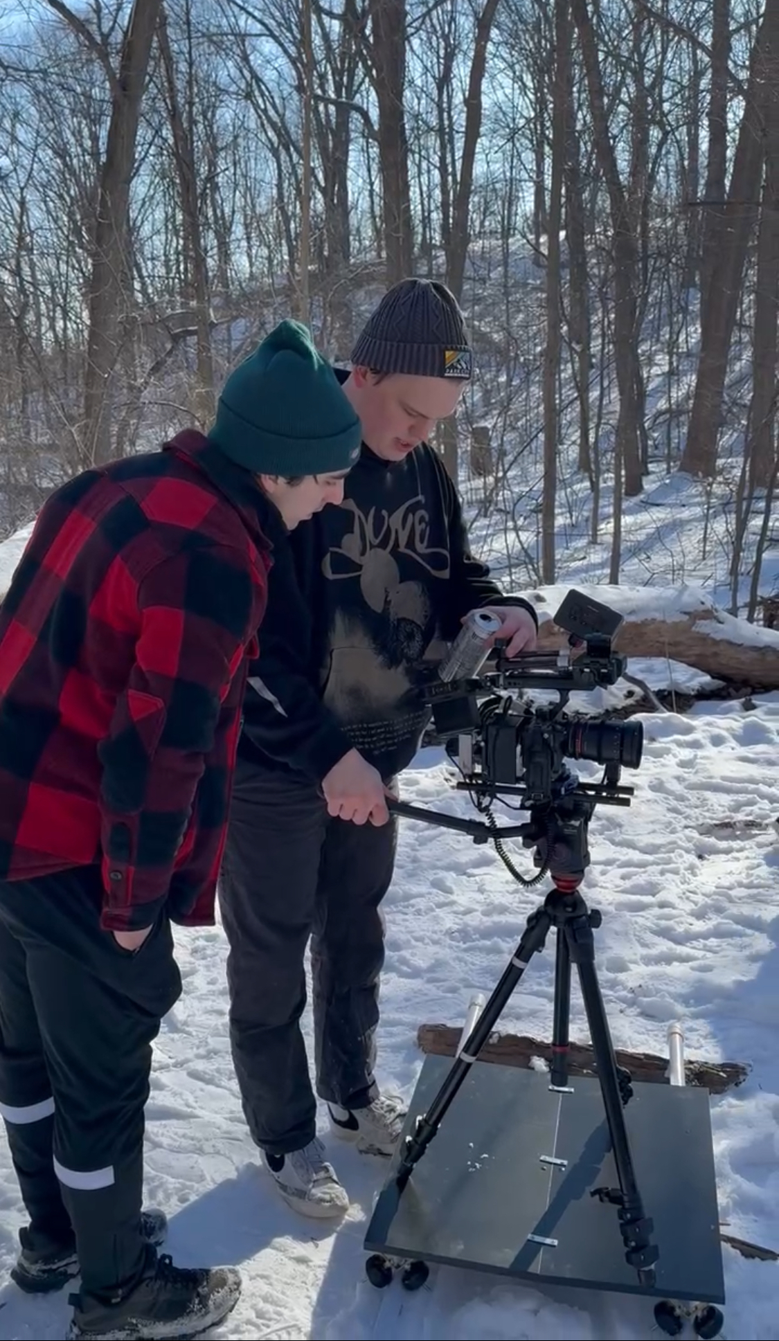 James Kenna working with a writer on script development